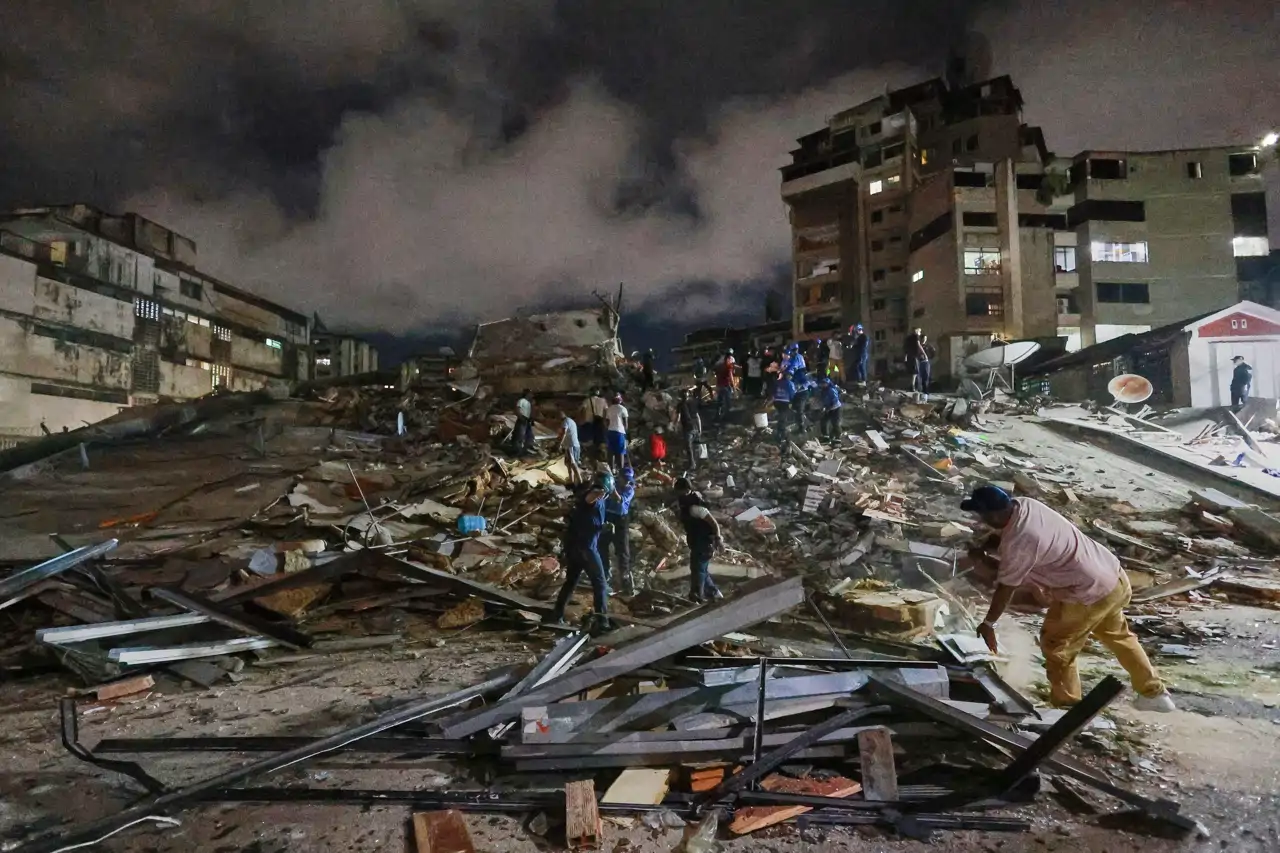 Venezuela recibirá apoyo de México tras los terremotos que provocaron derrumbes.webp